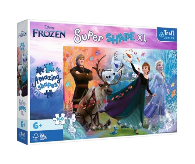 Puzzle 160 XL Odkryj świat Frozen