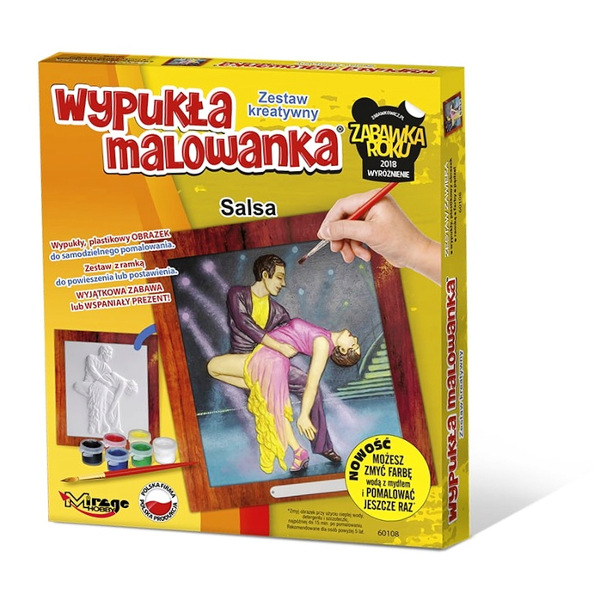 Taniec Salsa wypukła malowanka