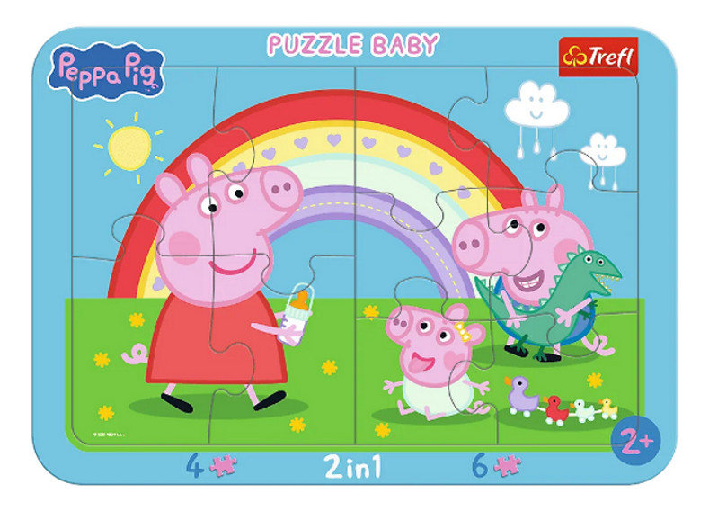 Puzzle Ramkowe Baby Mała Peppa