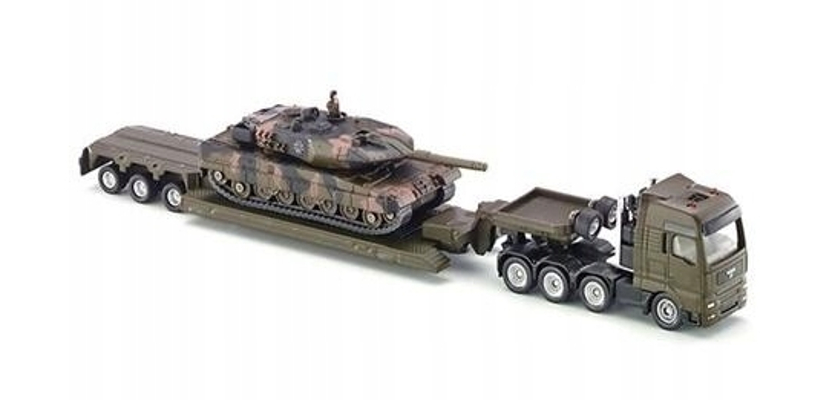 Siku Super Ciężarówka z czołgiem