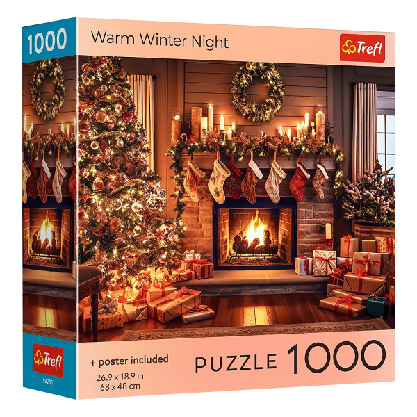 Święta Puzzle 1000 USA Warm Winter Night