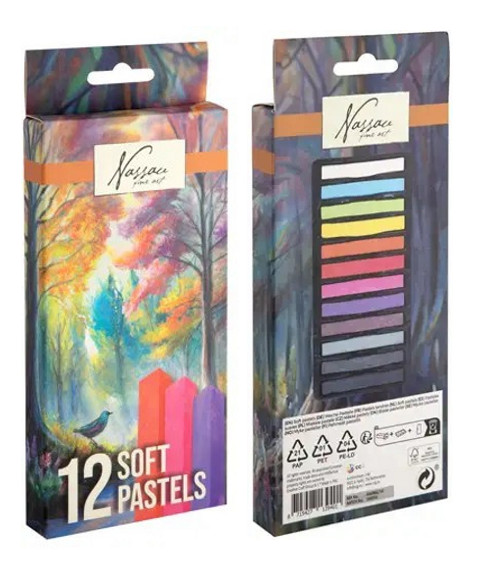 Zestaw miękkich pasteli 12 szt