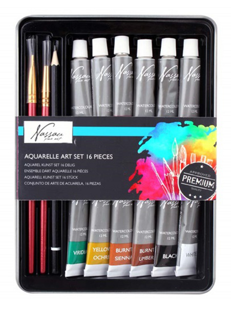 Zestaw farb akwarelowych 16 szt