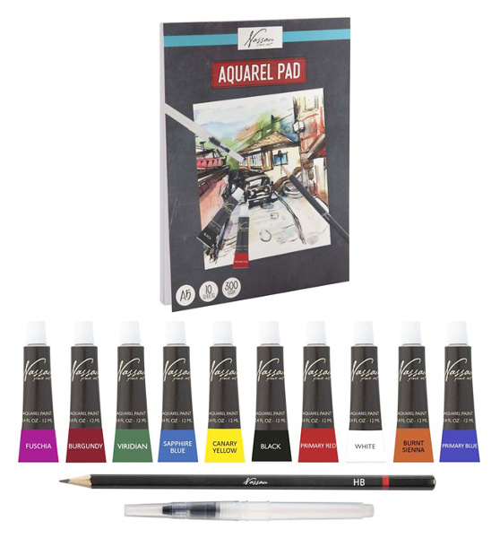 Zestaw farb akwarelowych 13 szt