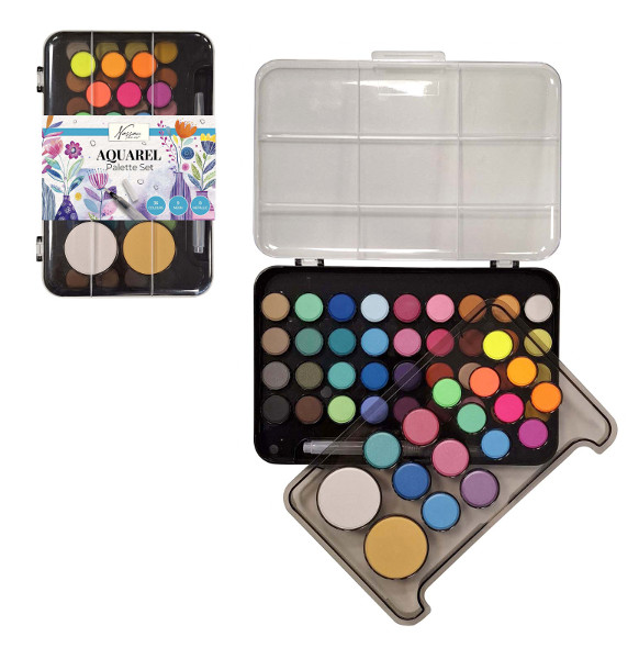 Zestaw farb akwarelowych 36 kolorów