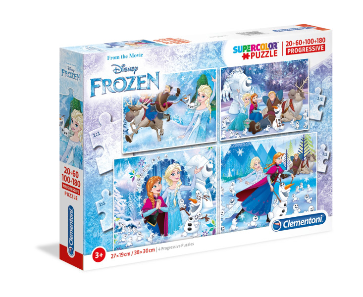 Puzzle 20+60+100+180el Frozen