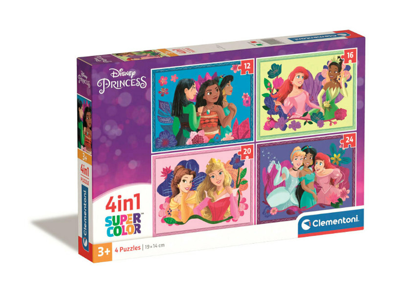 Puzzle 4w1 Disney Princess