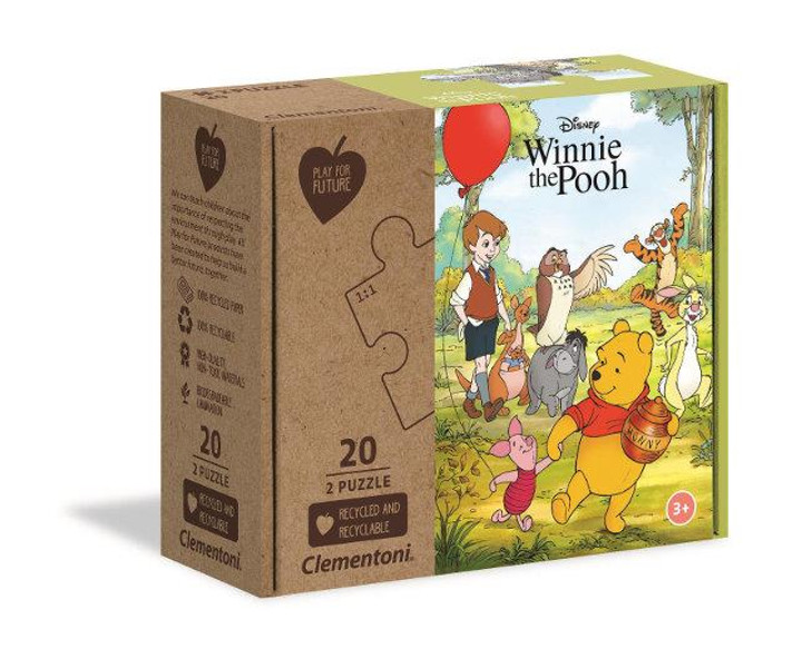 Puzzle 2x20 el. Winnie the pooh
