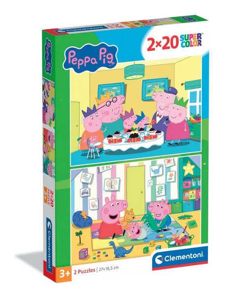 Puzzle 2x20 Świnka Peppa 2026