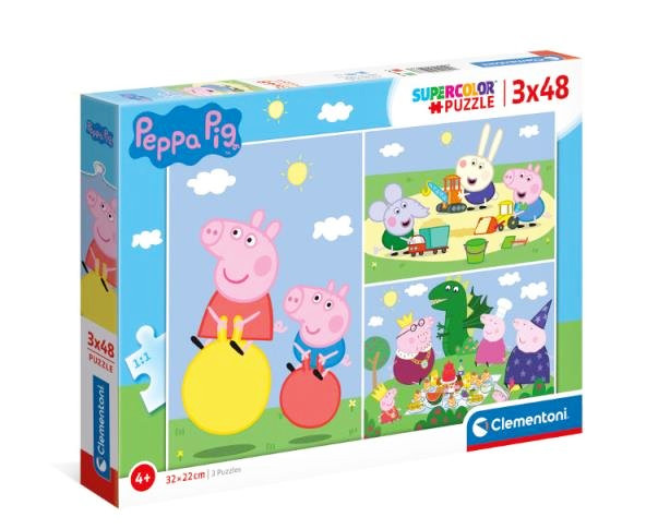 Puzzle 3x48 Peppa pig