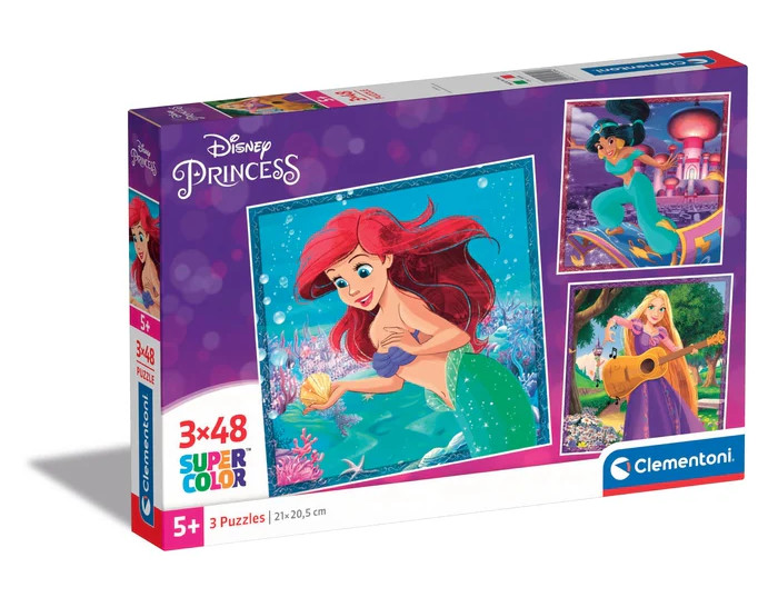 Puzzle 3x48 Disney Princess