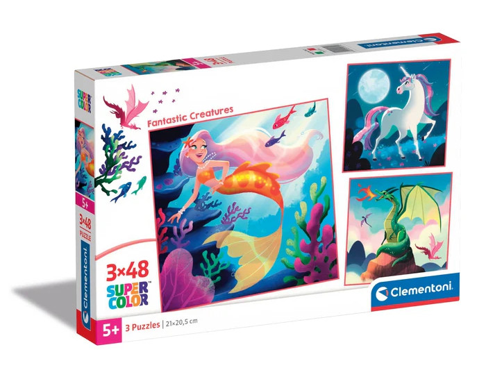 Puzzle 3x48 Fantastic Creatures