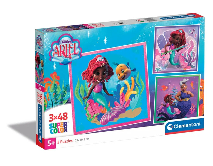 Puzzle 3x48 Disney Ariel