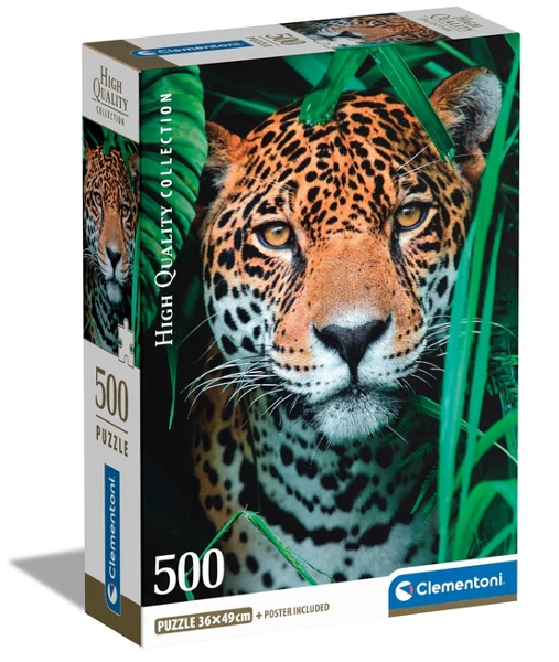 Puzzle 500 Jaguar w dżungli