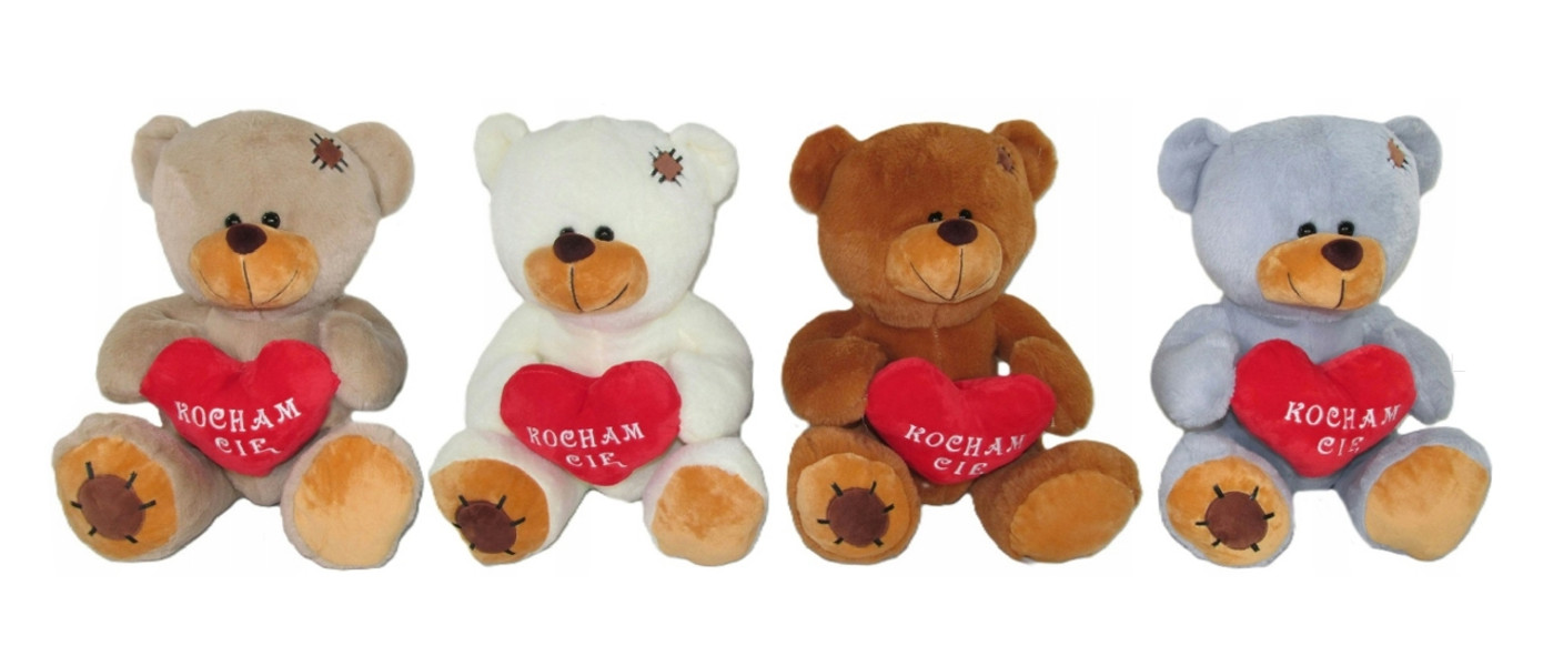 Miś z sercem Kocham Cię 25cm