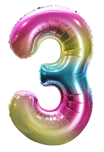 Balon foliowy Cyfra 3