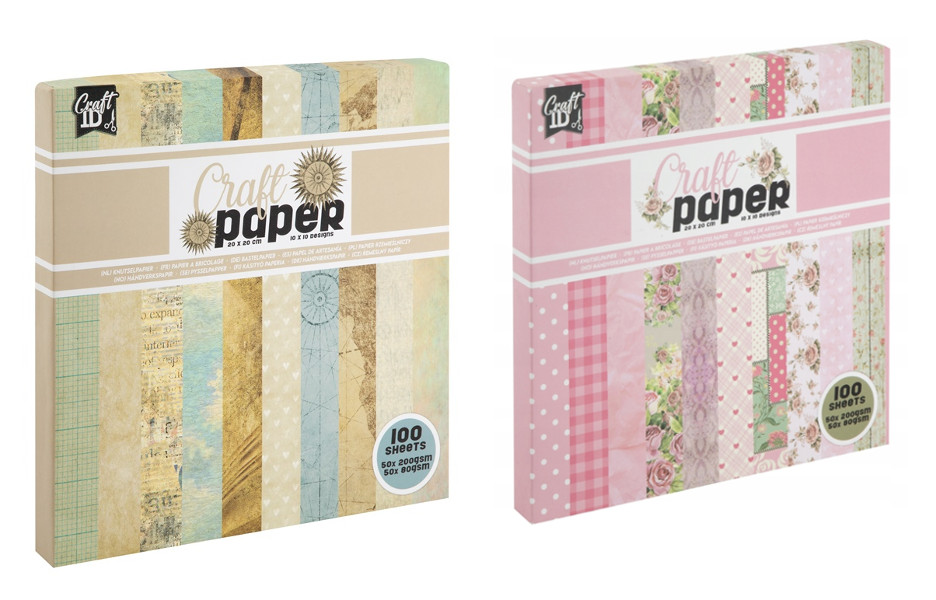 Papier do scrapbookingu 20x20cm odcienie różu