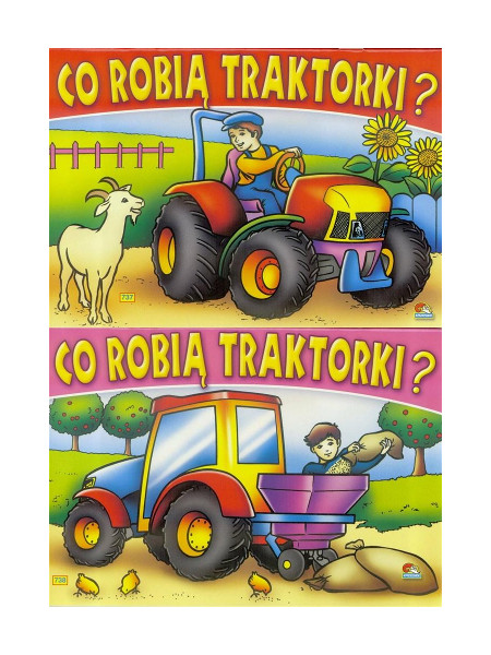 Kolorowanka Co robią traktorki