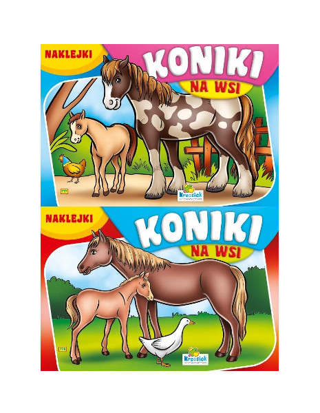Kolorowanka Koniki na wsi