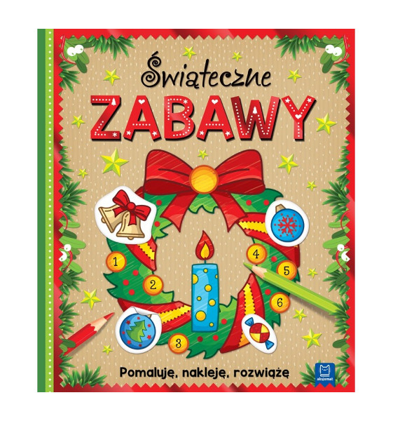 Świąteczne zabawy. Pomaluję nakleję rozwiążę