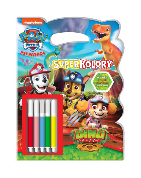 Psi Patrol Superkolory Akcja z dinozaurami
