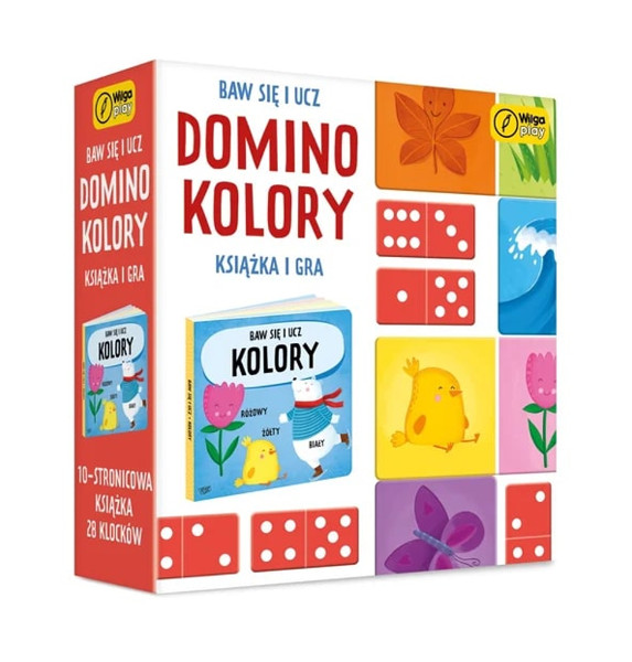 Baw się i ucz Domino kolory puzzle