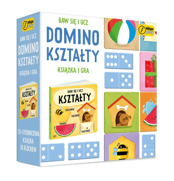 Baw się i ucz Domino kształty puzzle