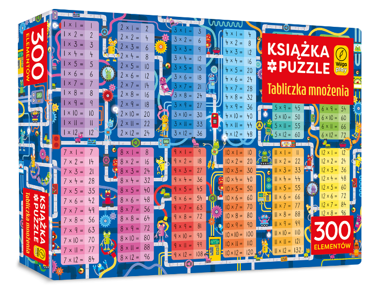 Książka i puzzle Tabliczka mnożenia