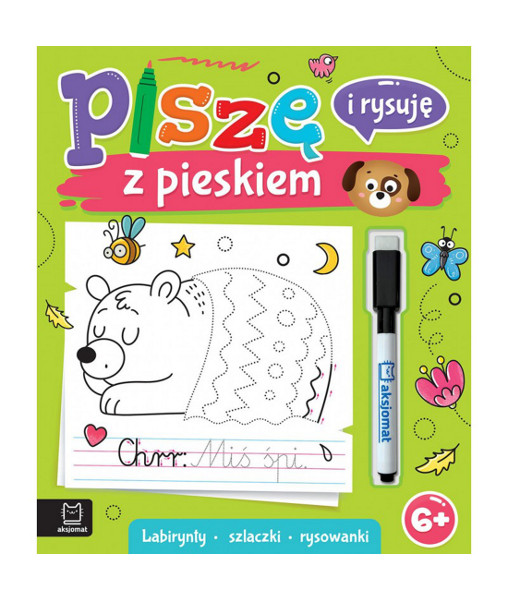 Piszę i rysuję z pieskiem Labirynty, szlaczki, rysowanki