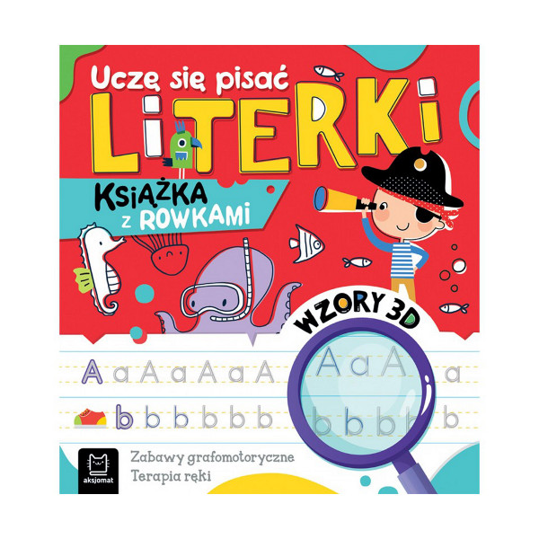 Uczę się pisać literki. Książka z rowkami