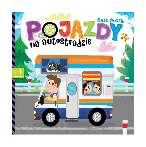 Pojazdy na autostradzie Duże puzzle