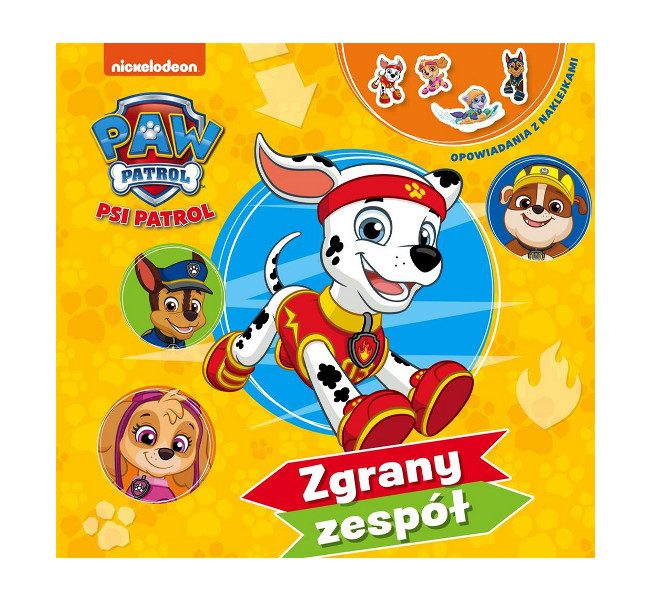 Psi Patrol Opowiadania z naklejkami Zgrany zespół