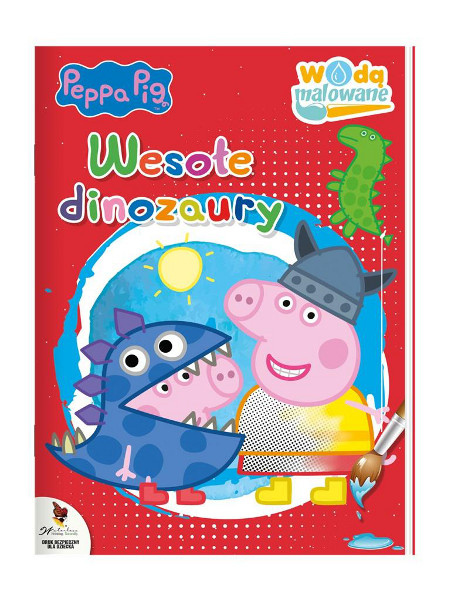 Świnka Peppa Wodą malowane Wesołe dinozaury