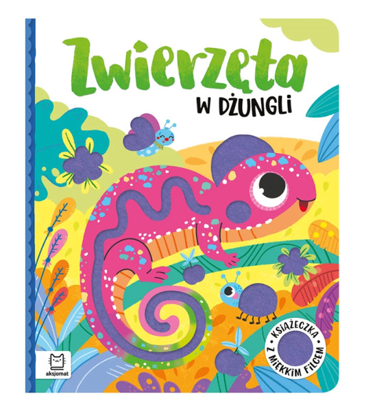 Zwierzęta w dżungli Książeczka z miękkim filcem