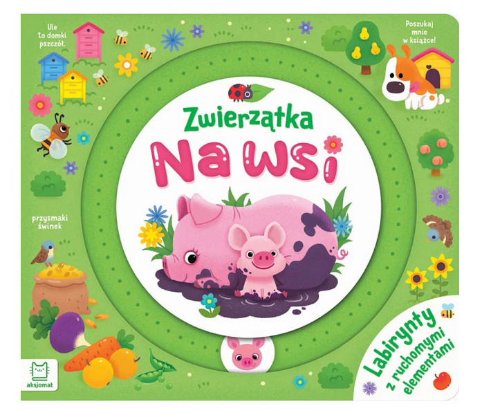 Zwierzęta na wsi. Labirynty z ruchomymi elementami