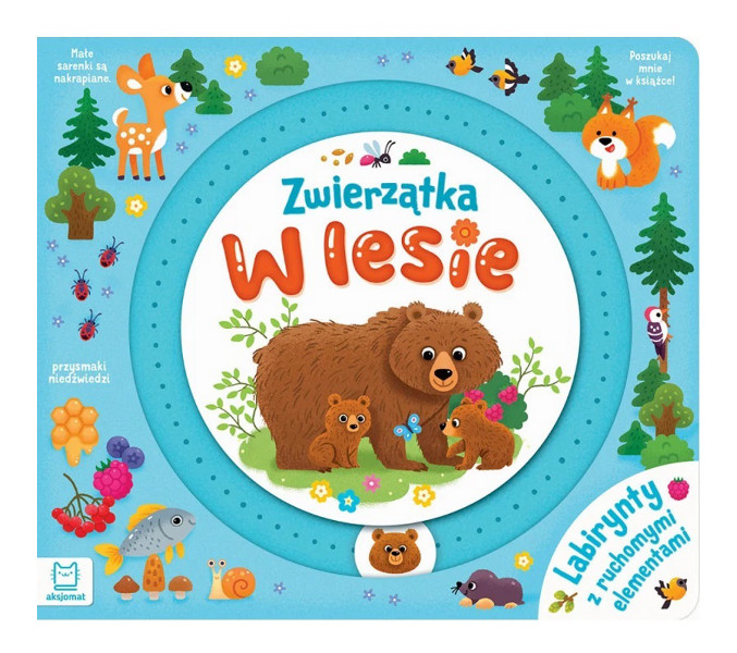 Zwierzątka w lesie. Labirynty z ruchomymi elementami