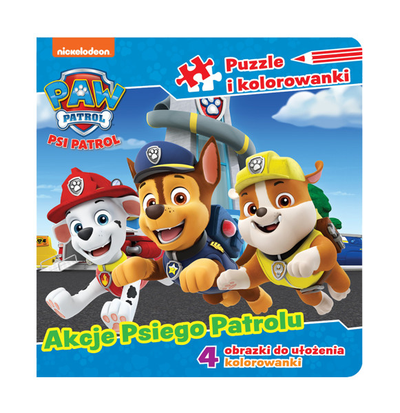 Psi Patrol Puzzle i kolorowanki Akcje Psiego Patrolu
