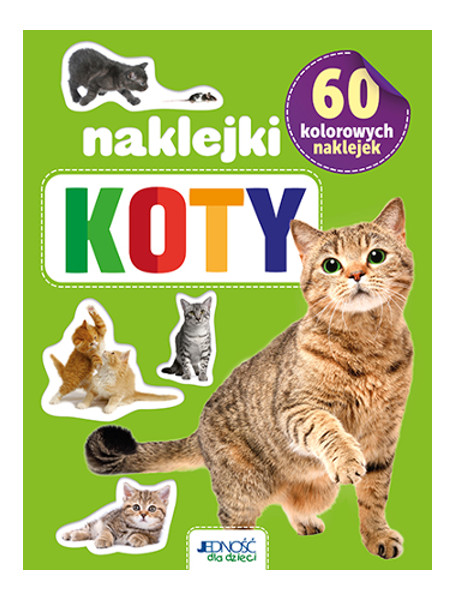 Kolorowe naklejki 60 Koty