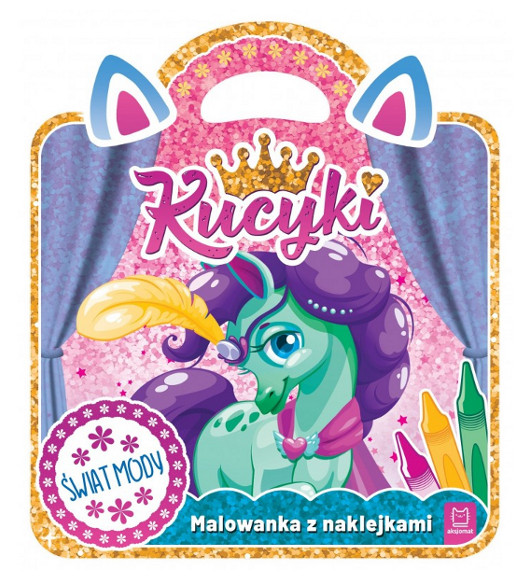 Kucyki Malowanka z naklejkami Świat mody