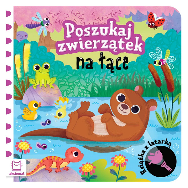 Poszukaj zwierzątek na łące Książka z latarką