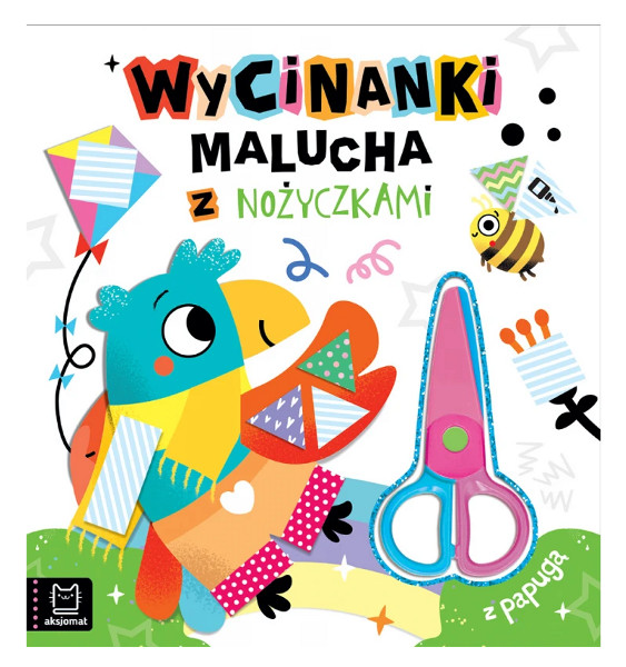 Wycinanki malucha z nożyczkami Z papugą