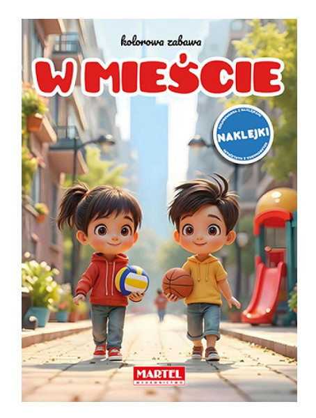 Kolorowa zabawa W mieście z naklejkami