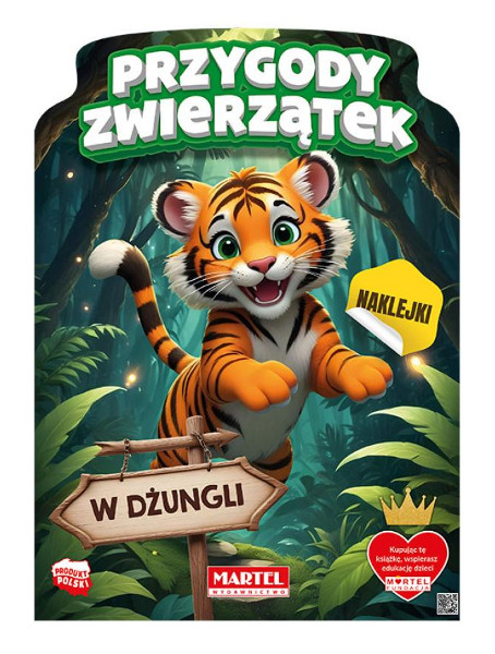 Przygody zwierzątek w dżungli z naklejkami