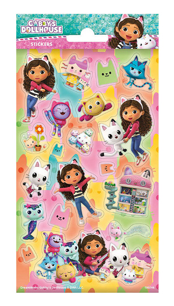 Naklejki brokatowe Koci Domek Gabi