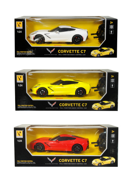 Auto Corvette 1:24 sterowane pilotem