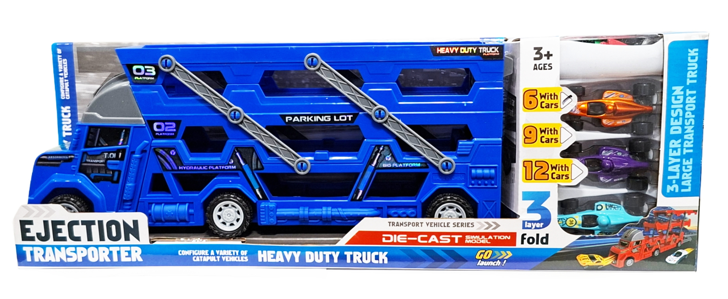 Pojazd laweta piętrowa rozkładana do formy toru