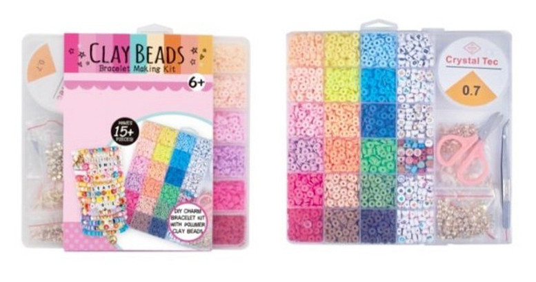 Koraliki gumowe z akcesoriami do tworzenia biżuterii