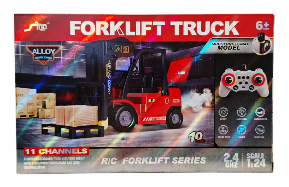 Pojazd wózek widłowy sterowany pilotem