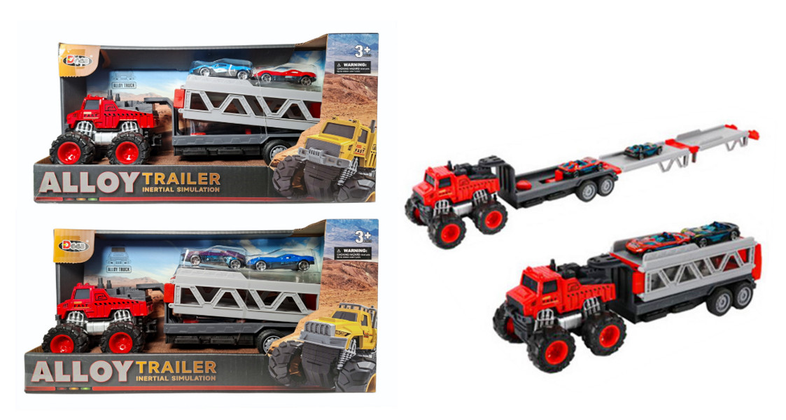 Pojazd laweta 2w1 z autkami