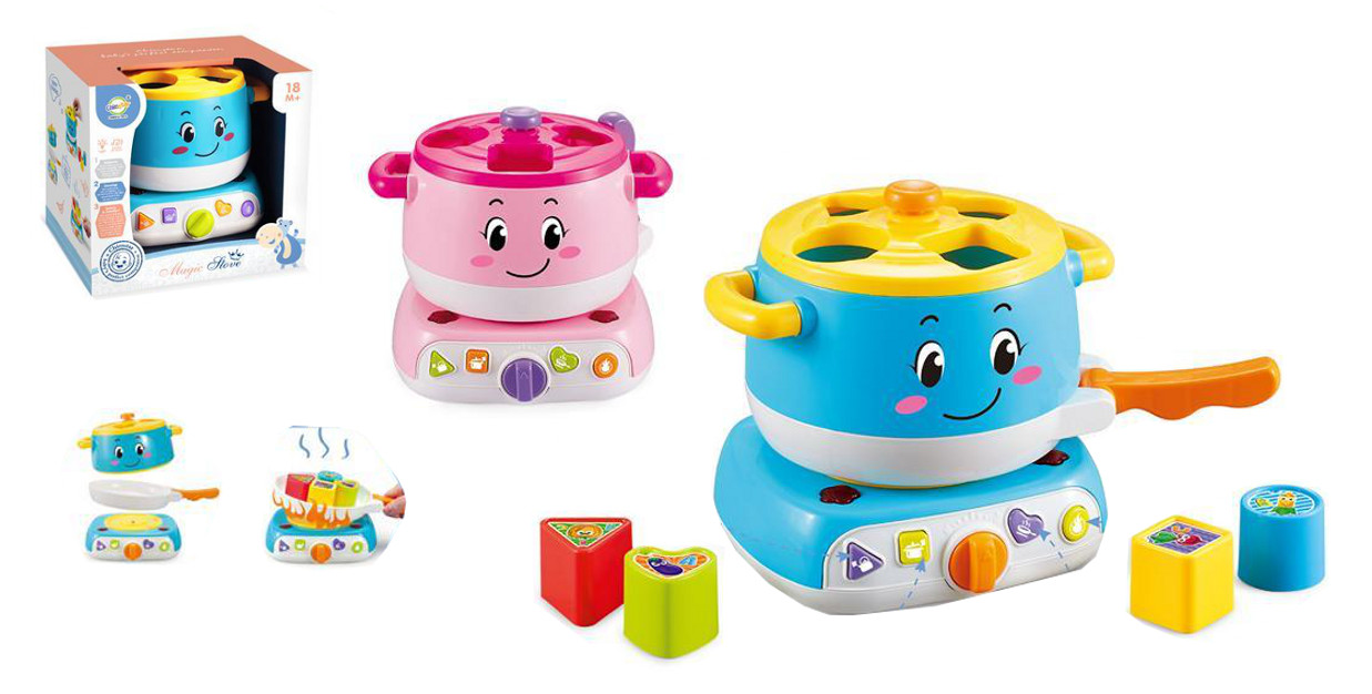 Zabawka dla malucha garnuszek sorter ze światlem i dźwiękiem